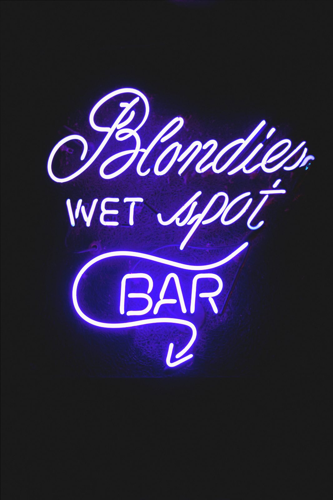 The Blondie's Wet Spot Bar neon sign